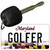 Golfer Maryland State License Plate Tag Key Chain KC-10499
