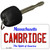 Cambridge Massachusetts State License Plate Tag Key Chain KC-10991