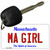 MA Girl Massachusetts State License Plate Tag Key Chain KC-10995