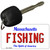 Fishing Massachusetts State License Plate Tag Key Chain KC-11004