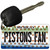 Pistons Fan Michigan State License Plate Tag Key Chain KC-10855