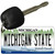 Michigan State University License Plate Tag Novelty Key Chain KC-6106
