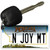 N Joy MT Montana State License Plate Tag Novelty Key Chain KC-11087