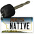Native Montana State License Plate Tag Novelty Key Chain KC-11117
