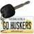 Go Huskers Nebraska State License Plate Tag Novelty Key Chain KC-10580