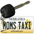 Moms Taxi Nebraska State License Plate Tag Novelty Key Chain KC-10596