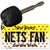 Nets Fan New Jersey State License Plate Tag Key Chain KC-10865