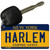 Harlem New York State License Plate Tag Key Chain KC-8943