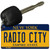Radio City New York State License Plate Tag Key Chain KC-8955