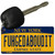 Fuhgedaboudit New York State License Plate Tag Key Chain KC-8983