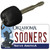 Sooners Oklahoma State License Plate Tag Novelty Key Chain KC-6261