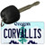 Coroallis Oregon State License Plate Tag Key Chain KC-10349