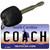 Coach South Carolina License Plate Tag Key Chain KC-6298