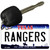 Rangers Texas State License Plate Tag Key Chain KC-2082