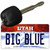 Big Blue Utah State License Plate Tag Key Chain KC-10202