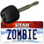 Zombie Utah State License Plate Tag Key Chain KC-10209