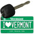 I Love Vermont License Plate Tag Novelty Key Chain KC-10659