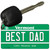 Best Dad Vermont License Plate Tag Novelty Key Chain KC-10699