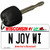 N Joy WI Wisconsin License Plate Tag Novelty Key Chain KC-10610