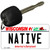 Native Wisconsin License Plate Tag Novelty Key Chain KC-10650