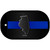 Illinois Thin Blue Line Novelty Dog Tag Necklace DT-8895