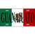 Guanajuato on Mexico Flag Metal Novelty License Plate