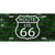 Route 66 Green Brick Wall Novelty License Plate