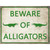 Beware of Alligators Novelty Parking Sign