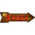 Wailea Hawaiian Novelty Metal Arrow Sign