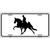 Horse With Rider Metal Novelty License Plate