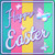 Happy Easter with Butterflies Novelty Square Sign