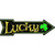 Lucky Clover Novelty Metal Arrow Sign