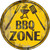 BBQ Zone Novelty Metal Circular Sign C-837