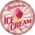 Homemade Ice Cream Novelty Metal Circular Sign C-851
