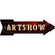 Artshow Bulb Letters Novelty Metal Arrow Sign
