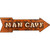 Man Cave Bulb Letters Novelty Metal Arrow Sign