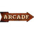 Arcade Bulb Letters Novelty Metal Arrow Sign