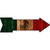 Mexico Flag Novelty Metal Arrow Sign