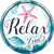 Relax Zone Novelty Metal Circular Sign C-885
