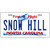 Snow Hill North Carolina Novelty License Plate