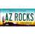 Az Rocks Novelty Metal License Plate