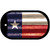 Texas Corrugated Flag Novelty Dog Tag Necklace DT-11984