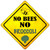 No Bees No Broccoli Novelty Metal Crossing Sign