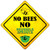 No Bees No Brussels Sprouts Novelty Metal Crossing Sign