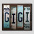 Gigi License Plate Tag Strips Novelty Wood Signs WS-208