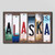 Alaska License Plate Tag Strips Novelty Wood Signs WS-157