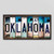 Oklahoma License Plate Tag Strips Novelty Wood Signs WS-186