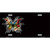 Butterfly Offset Metal Novelty License Plate