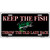 Keep the Fish Metal Novelty License Plate