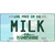 Milk New Hampshire State Novelty Metal License Plate